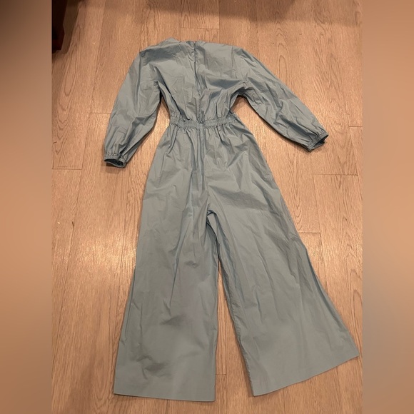 COS V-neck Culottes Jumpsuit Blue Size 2 - Picture 4 of 4